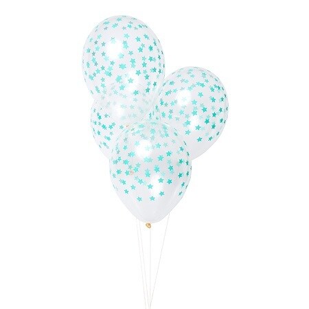 8 Pack 11&quot; Mint Star Balloons