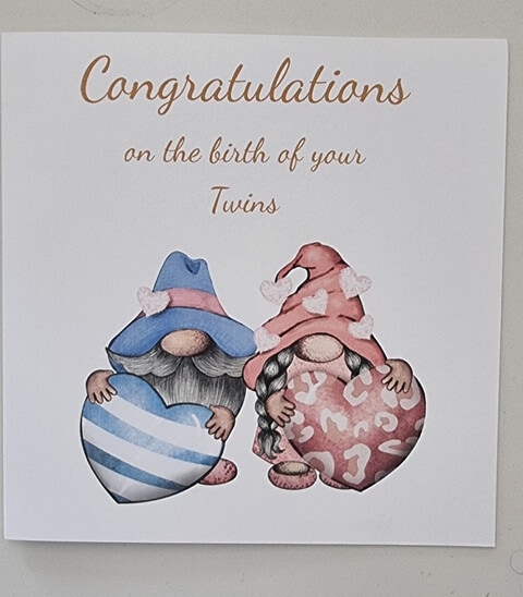 Twin invitations sales