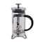 Biggdesign French Press Coffee and Tea Maker Borosilicate Glass Coffee Press Stainless Steel Filter Durable and Heat Resistant Silver (350 ml 11.8 oz 2 Cup)