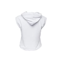 AnemosS Route Pattern Hoodie Tank, white, sleeveless, Women&#39;s Clothing, Sportswear, Soft Fabric, Large Size