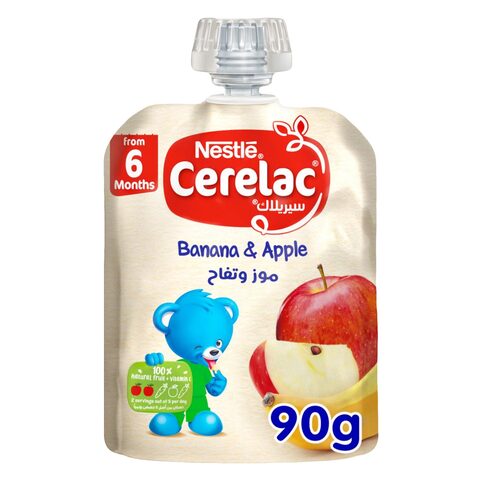 Nestle Cerelac Banana And Apple Puree 90g