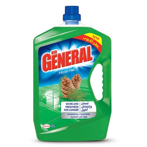 Buy Der General All Purpose Cleaner Liquid Shine And Freshness For Longer 3l Pine Online Shop Cleaning Household On Carrefour Lebanon