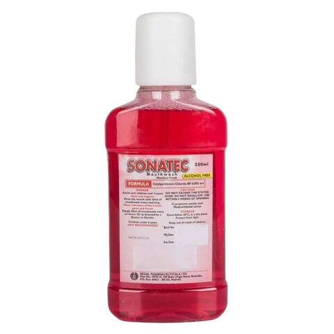 Sonatec Menthol Fresh Mouthwash 250ml