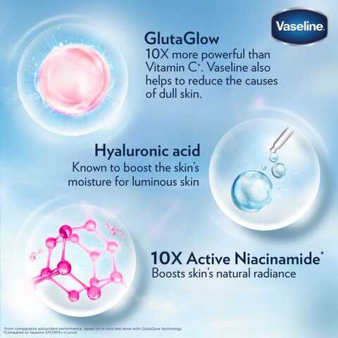 Vaseline Essential Even Tone Body Lotion Smooth Radiance Gluta-Hya Serum Burst 200ml