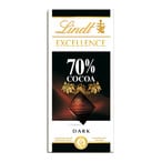 اشتري ليندت لوح شوكولاتة داكنة نسبة كاكاو 70% 100 جرام في السعودية