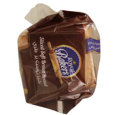 Royal Bakers Sliced Soft Brown Bread Rich In Fiber 600g