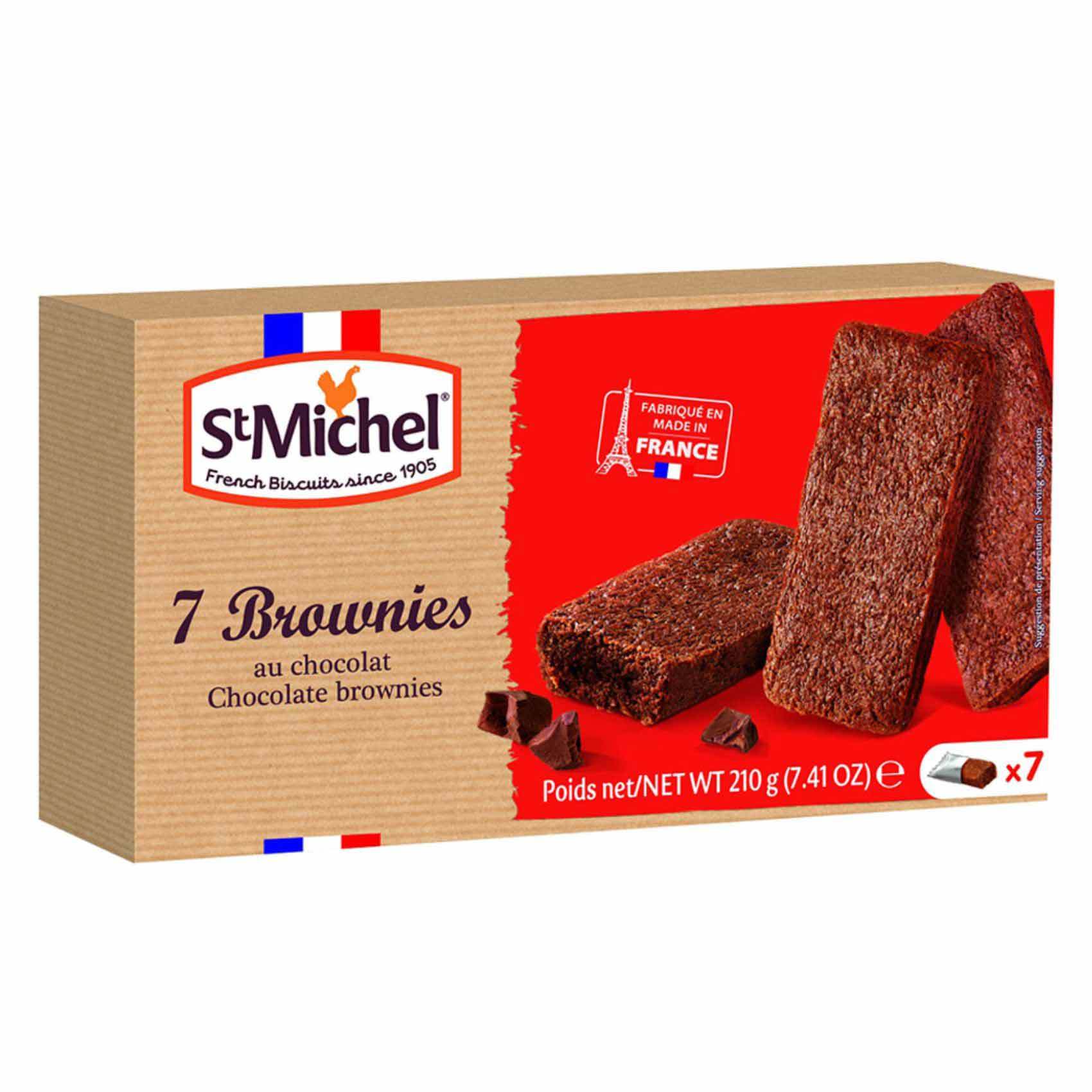 Buy St Michel 7 Brownies Chocolateolat 210g Online Shop Bakery On Carrefour Uae