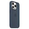 Apple Silicone Case Cover With MagSafe For iPhone 15 Pro Storm Blue