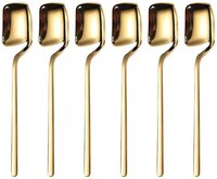 
LIHAN Small Coffee Spoons,concave designs 6pieces , 18/10 Stainless Steel Tiny Spoon Small Spoons Gold Tea spoons Espresso Spoons Demitasse Spoons Mini Spoons for Tasting,&hellip;