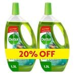 Buy Dettol Pine 4 In 1 Multi Action Cleaner, 1.3 Liters - Pack of 2 in Egypt
