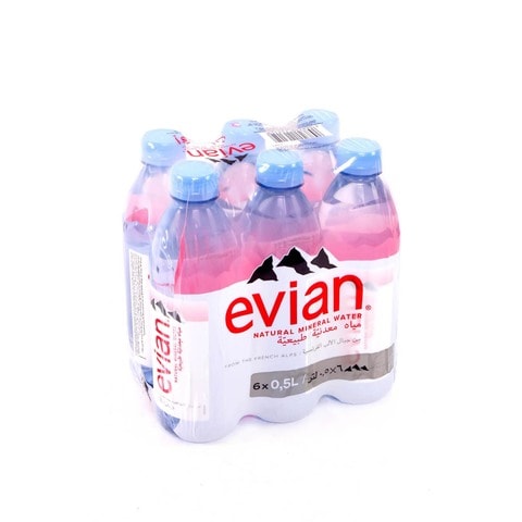 Evian Pure Natural Mineral Water Bottle, 1L X 12units – Urban Platter