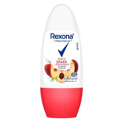Buy Rexona MotionSense Peach Spark + Lemongrass Anti-Perspirant Roll-On ...