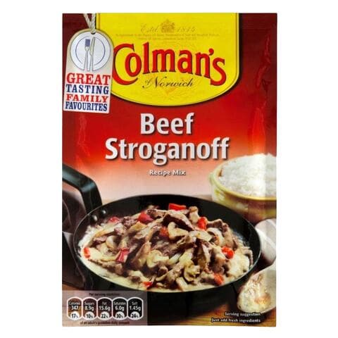 Colmans Beef Stroganoff Seasoning Mix 39g