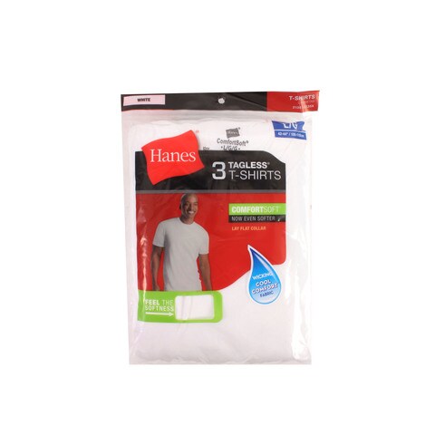 Hanes tagless white t shirt deals