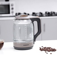 Olsenmark Illuminating Glass Kettle   Boil Dry Protection &amp;amp; Auto Shut Off   Fast Boil &amp;amp; Easy To Clean   Ideal For Hot Water, Tea Or Coffee   1.8L Cordless Kettle   1500W