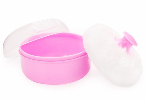 Star Babies - Adjustable Kids Shower Cap With Kids Powder Puff - Pack of 2 - Orange/Pink