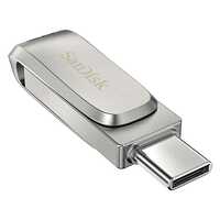 SanDisk Ultra Dual Drive Luxe USB Type-C Flash Drive 512GB Silver