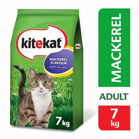 Kitekat mackerel flavour dry cat food 7 Kg