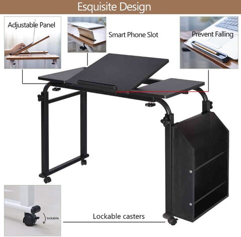 Adjustable bed deals table for laptop