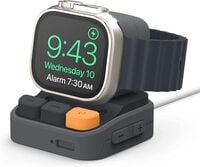 Elago W9 Stand Designed For Apple Watch Charger Stand Compatible With Apple Watch Ultra 49mm, Series 8/7 (45mm), Series 6/SE/5/4 (44mm) - Dark Grey