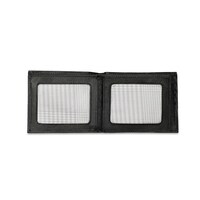 Inahom Bi-Fold Organised Wallet Flat Nappa Genuine and Smooth Leather Upper IM2021XDA0001-001-Black
