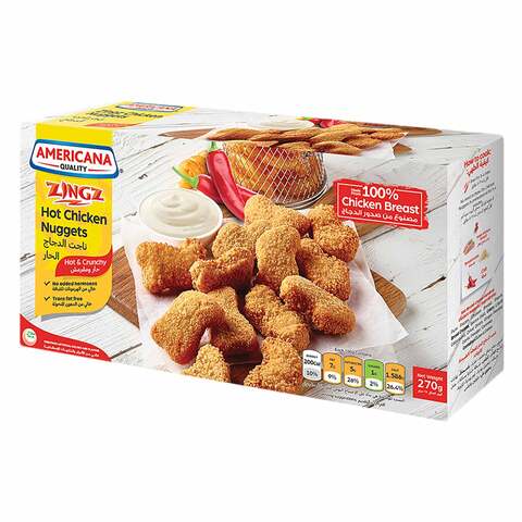 Americana Zingz Chicken Nuggets- Hot &amp; Crunchy 270g