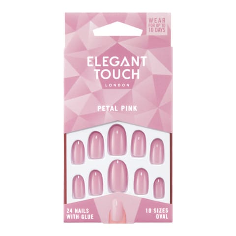 Elegant Touch False Nails Petal Pink 24 count