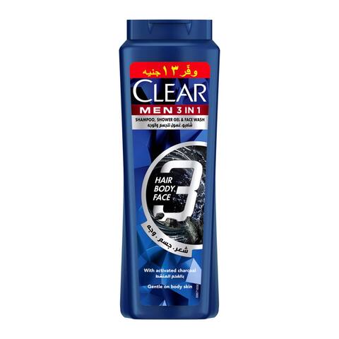 Clear Men Shampoo 3 In1 - 550ml Online | Carrefour Egypt