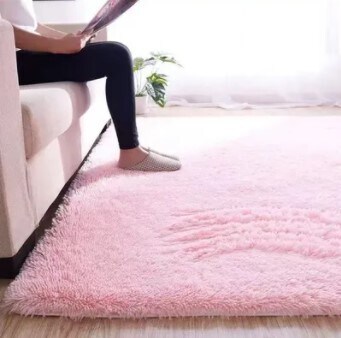 Extra Soft Living Room Faux Fur Fluffy Carpet With Anti-Slip Bottom. Size 80×160CM