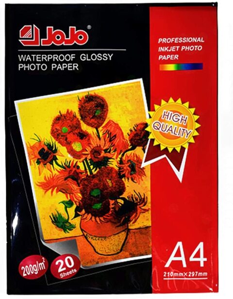 Glossy photo on sale paper a4