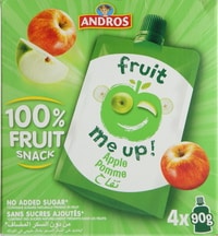 Andros Fruit Me Up Apple Puree 90g Pack of 4
