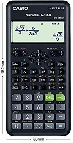 Casio Fx-82es Fx82es Plus Bk Display Scientific Calculations Calculator with 252 Functions