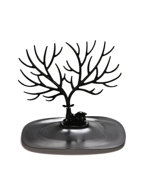Lightweight Durable Jewellery Organizer Antler Tree Design Jewellery Shelf Black 25*14*22cm