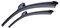 2-Piece Universal Wiper Blades Set MERCEDES-BENZ GLA45 AMG 2015