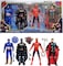 Party Time 4-Pieces Action Figure Toys Super Hero Toy Set For Boys Kids