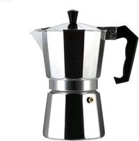 Generic Turkish Coffee Maker Italian Espresso Moka Coffee Pot Octagonal Perfect Gift For Coffee Lover Aluminum 6 Cups 300ml