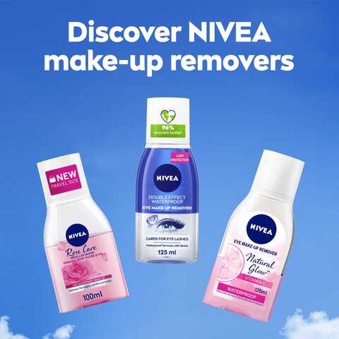 NIVEA Eye Makeup Remover Double Effect Sensitive Lashes Protection 125ml
