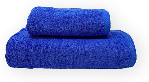 Lushh Premium SPA,GYM,POOL, SALOON Towels, 100% Cotton Bath Towel 3Pcs 70x140 Cm, Royal Blue