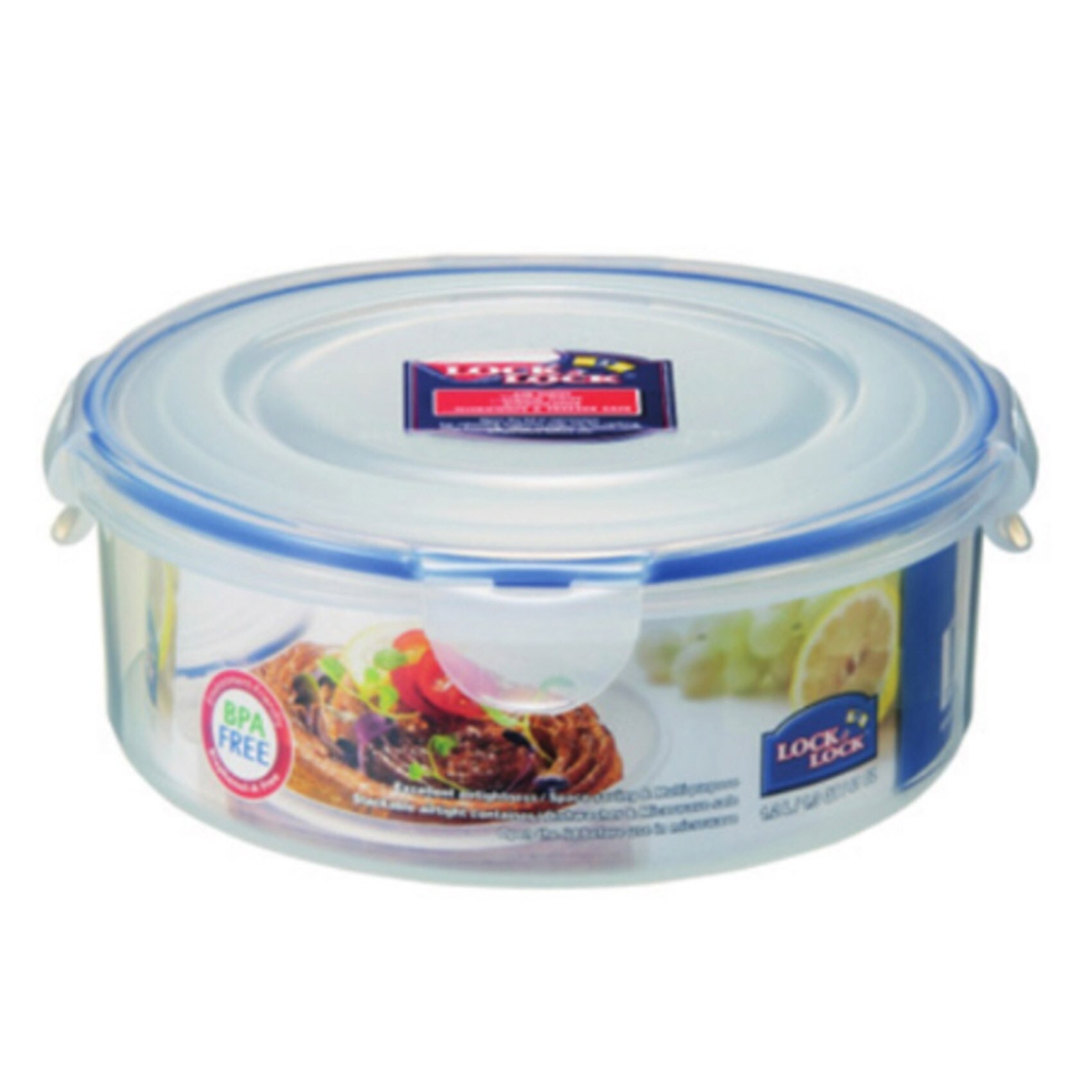 LOCK & LOCK CONTAINER Classic Round Container 3.4 L Blue Handle