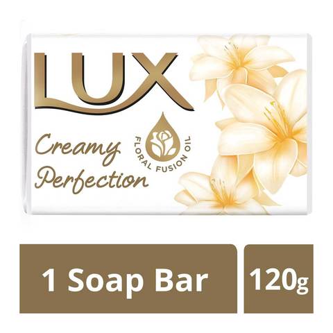 Lux Creamy Perfection Soap Bar White 120g