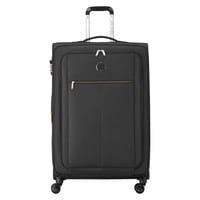 Delsey Pin Up 4 Wheel Luggage Soft Trolley Black 78cm
