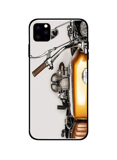 Theodor - Protective Case Cover For Apple iPhone 11 Pro Max Yellow Motorbike