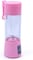 USB Electric Juice Cup/Jug Blender/Mini Portable Blender/Juicer Mixer Blender Smoothie Maker/Fruit Juice Extractor And Mixer,380ML  Portable For Work, Outdoor, Etc. (pink)