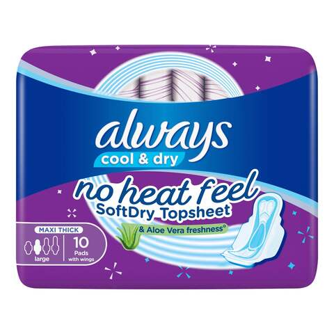 Buy Always Cool & Dry, No Heat Feel, Maxi Thick, Large Sanitary