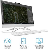 HP 27-Inch Touchscreen All-In-One Desktop Computer, 10th Gen Intel Core i5-1035G1 Processor, 12 GB RAM, 512 GB SSD, Windows 10 Home (27-dp0170, Silver)