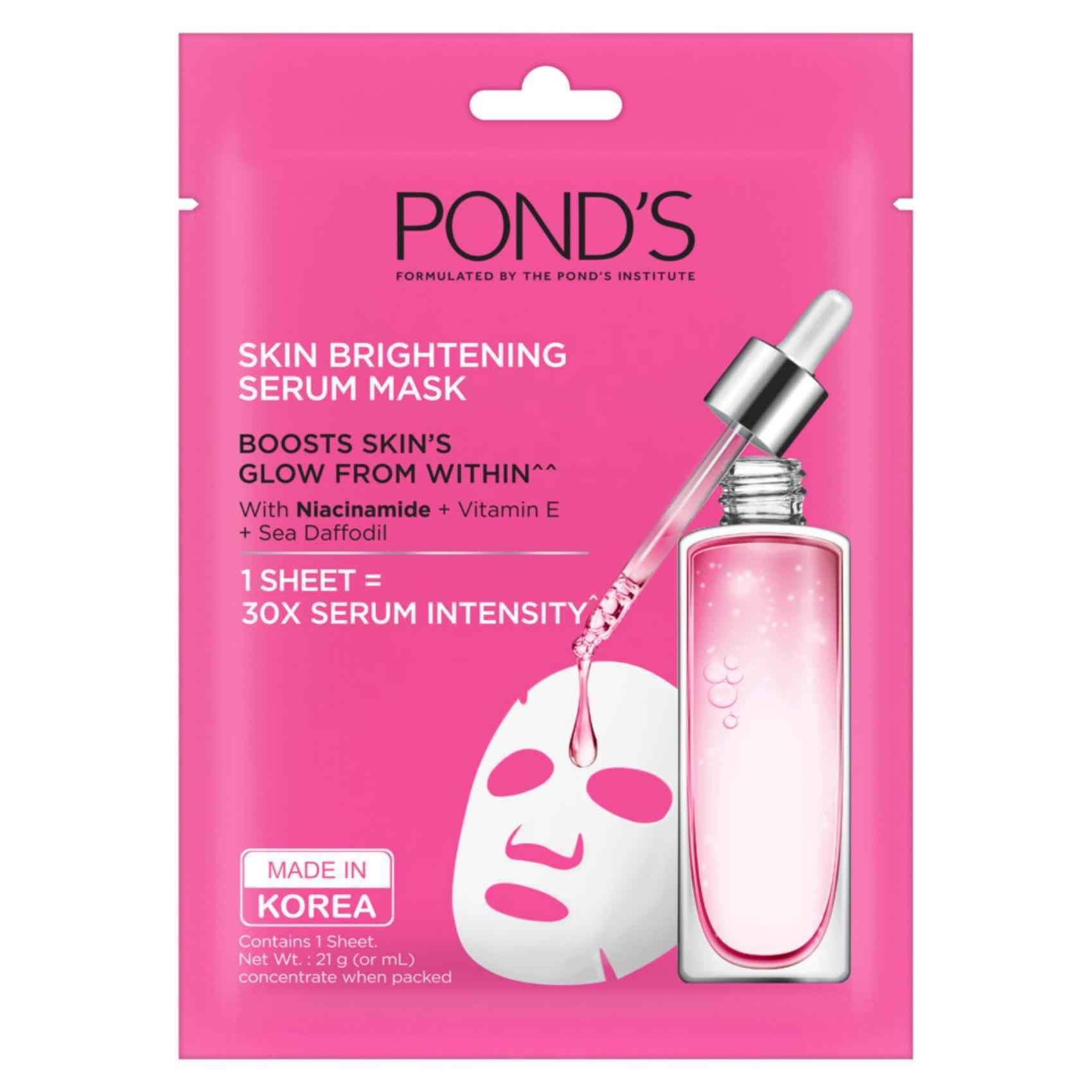 Pond s Serum Sheet Mask Skin Brightening 21ml Online Carrefour UAE