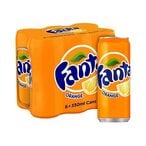 اشتري فانتا مشروب غازي غير كحولي بنكهة البرتقال في علبة معدنية 330 ملل حزمة من 6 في الامارات
