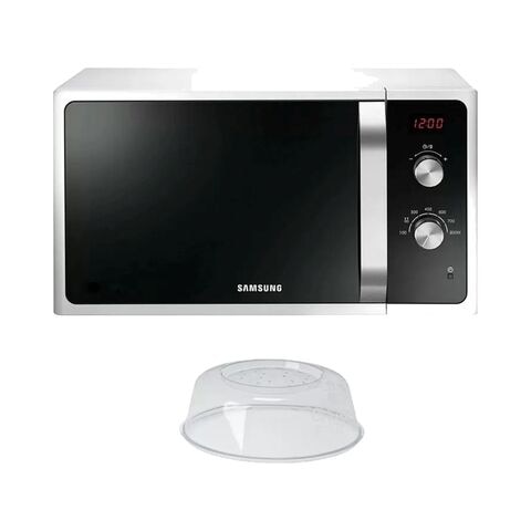 Samsung MS23F300EEW Microwave Oven with Dual Dial - 23 Liter - Silver