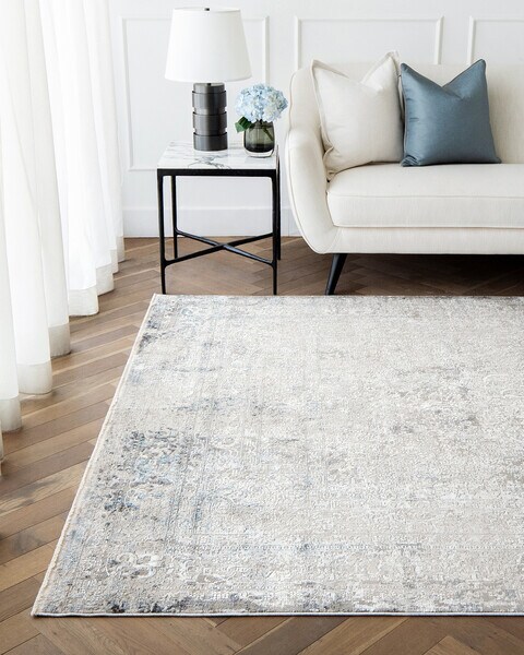 Jacob Azure 500 x 400 cm Carpet Knot Home Designer Rug for Bedroom Living Dining Room Office Soft Non-slip Area Textile Decor