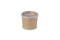 ProdelPak Soup Cups 15Oz/450ML Brown With PP Lid 20 Pieces